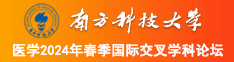 插舔AV南方科技大学医学2024年春季国际交叉学科论坛